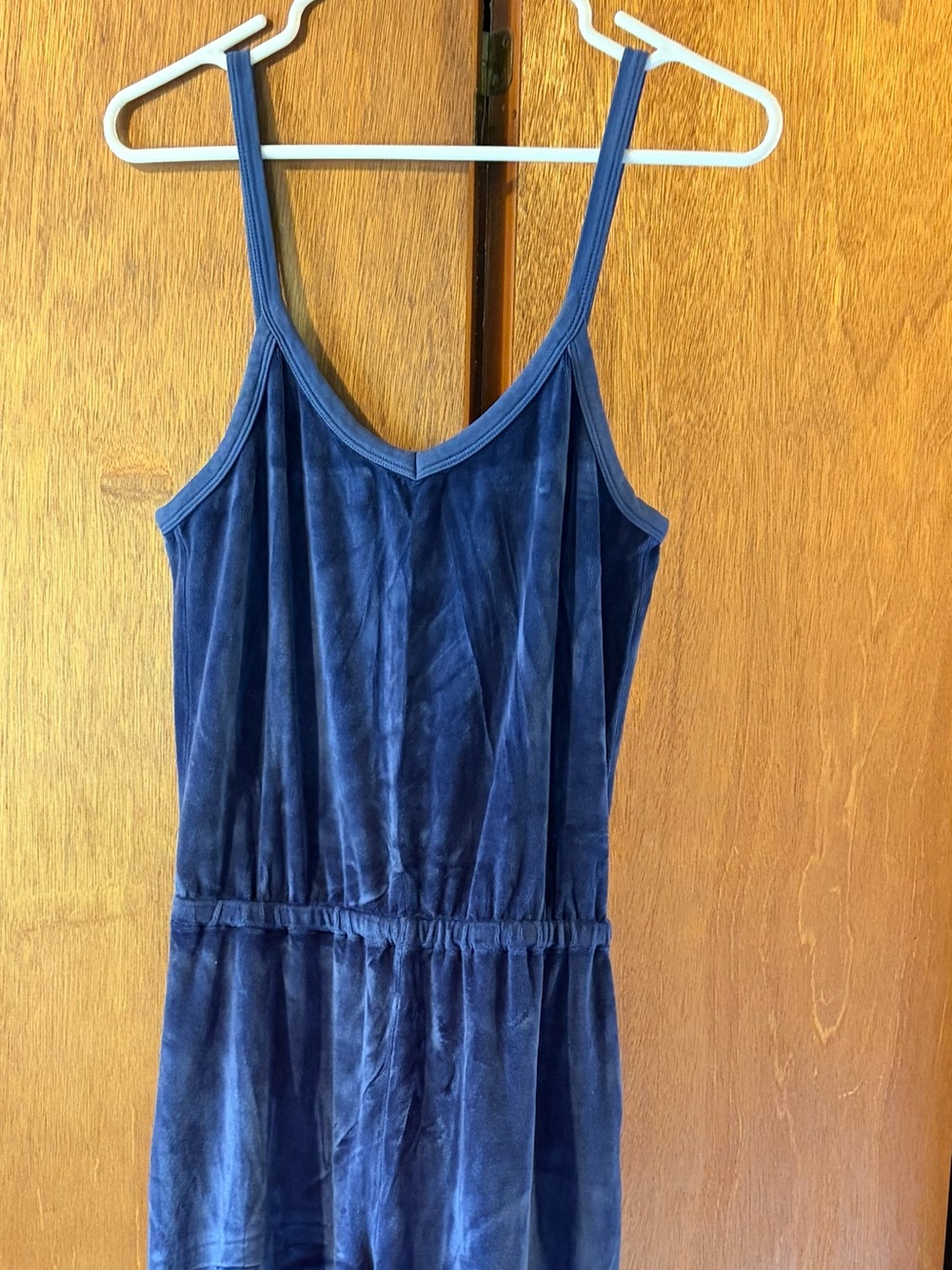 Suzie Kondi Blue Velour Giorgi Jumpsuit and Top Set
